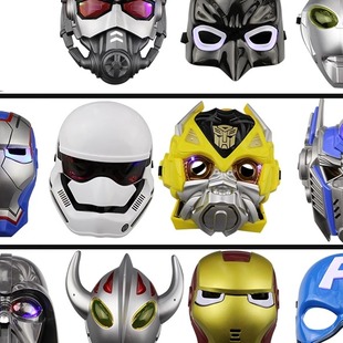 儿童面具成人面具奥C特曼超级英雄超人蝙蝠侠美国队长cosplay面具
