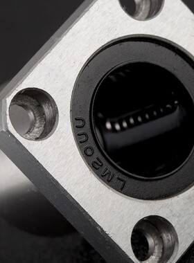 光杆硬轴光轴 方法兰 LMK6-100UU直线轴承滑轴导套座 厂家直销