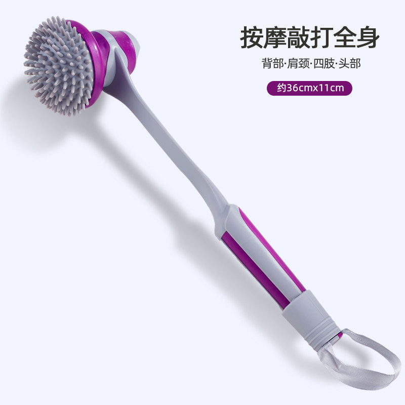 捶背神器手持式敲打按摩锤养生经络锤按摩棒硅胶拍打颈肩后背锤肩