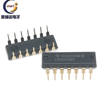 CD4093BE DIP-14 全新原装 直插14P 施密特触发器 进口 CD4093