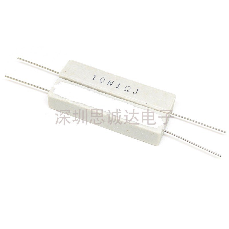10W水泥电阻5% 0.1R 0.2R1R 2.2R 3R 10R 33R 100R 1K2K3K10K100K