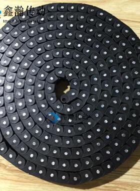 工程塑料RSPC40 60PC输送SMT链条传动短节距耐磨传动链条白黑色