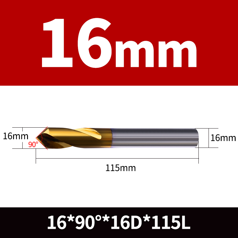 高速钢定点钻数控90度硬质合金加长中心钻头开孔器定心钻倒角刀