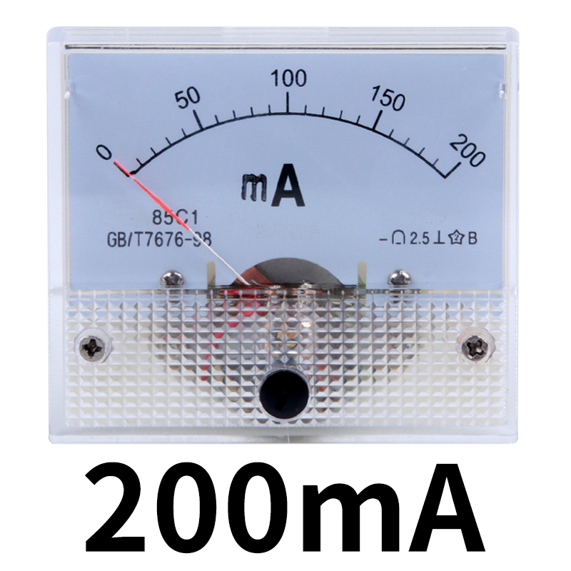 85C1指针表头机械型指针式直流电流表头直流电压1-500uA/1mA/300A
