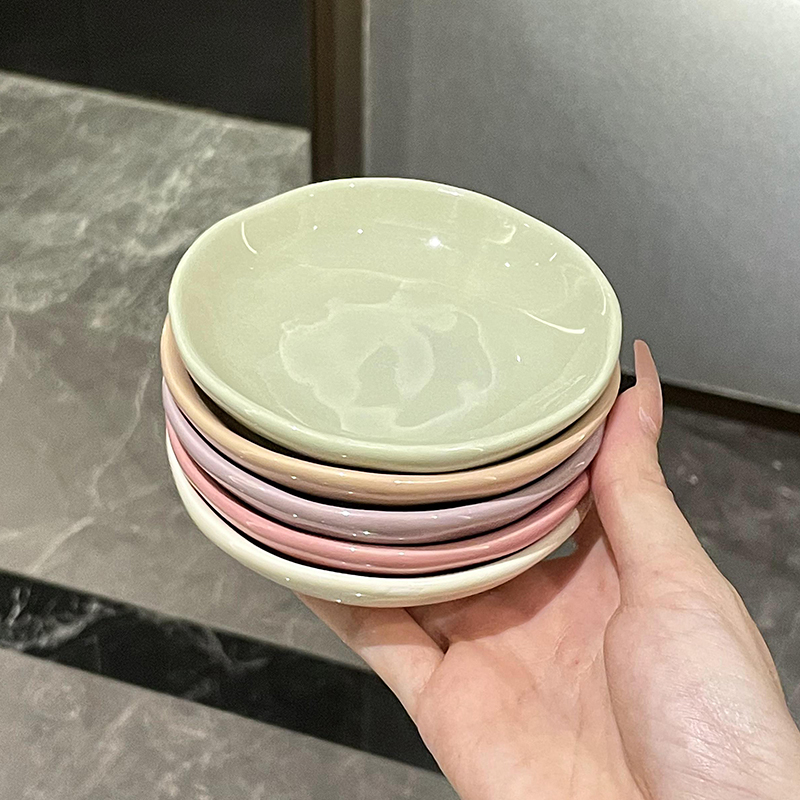 高颜值蘸料碟陶瓷味碟厨房家用酱油醋碟小菜碟火锅烤肉小料碟商用