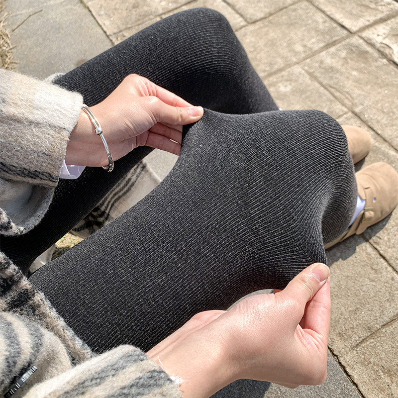 穿上不惧寒冷】螺纹打底裤女外穿