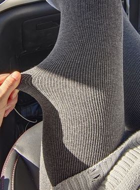 500g特厚螺纹竖条纹灰色打底裤秋冬女外穿加绒加厚保暖弹力连裤袜