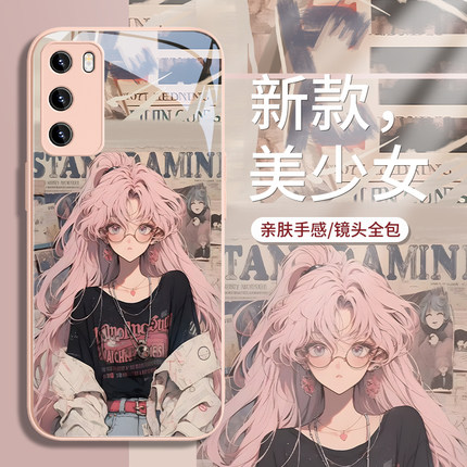 适用小米10s手机壳14美少女战士13pro复古x90/x100水冰月红米note12动漫iqoo11/reno9/8女k60/k70/civi3玻璃7