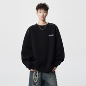 高街重磅卫衣男ins套头百搭圆领男士 2025秋季 美式 风宽松上衣