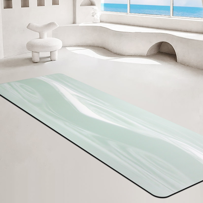 迷彩撞色PU天然橡胶瑜伽垫吸汗防滑运动健身土豪垫家用铺馆可用