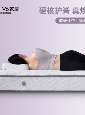 V6家居慕思集团品牌 独立筒弹簧床垫护脊透气家用护脊垫 MFG1-058