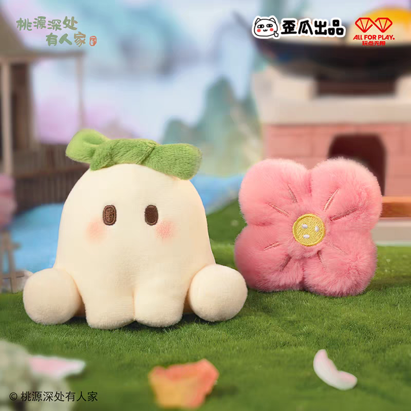 桃源食记系列蹲蹲毛绒挂件盲盒