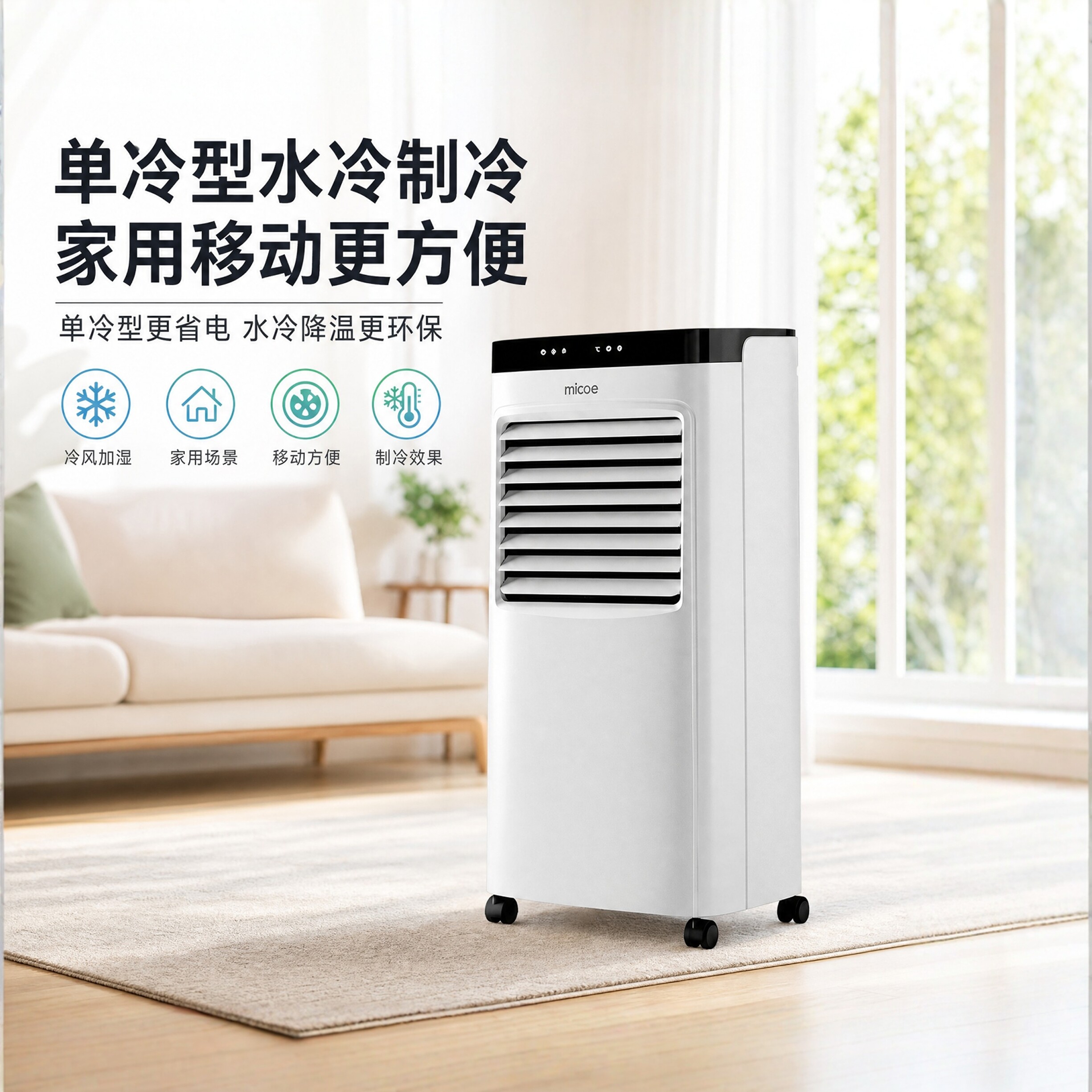空调扇制冷风扇家用单冷型水冷风扇冷气扇制冷器移动小空调大水箱