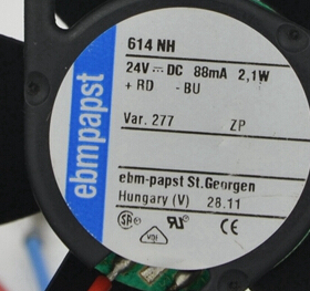 全新进口德国Ebm风扇专卖TYP 614NH 6CM 24V 2.1W保5年 含税