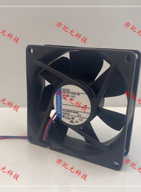 TYP8412N 原装德国Papst 8025 DC12V 2W 2线双滚珠散热风扇