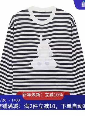 现货针织衫2026春季新款条纹宽松上衣女3K1EE08