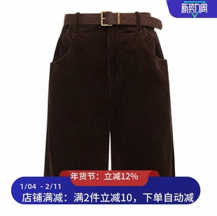 现货短裤2025冬新款美拉德灯芯绒五分裤子女3J4Q104