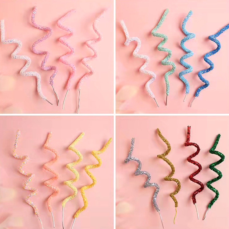 创意烘焙蛋糕装饰插件彩色DIY可塑性软条线简约百搭派对场景装扮