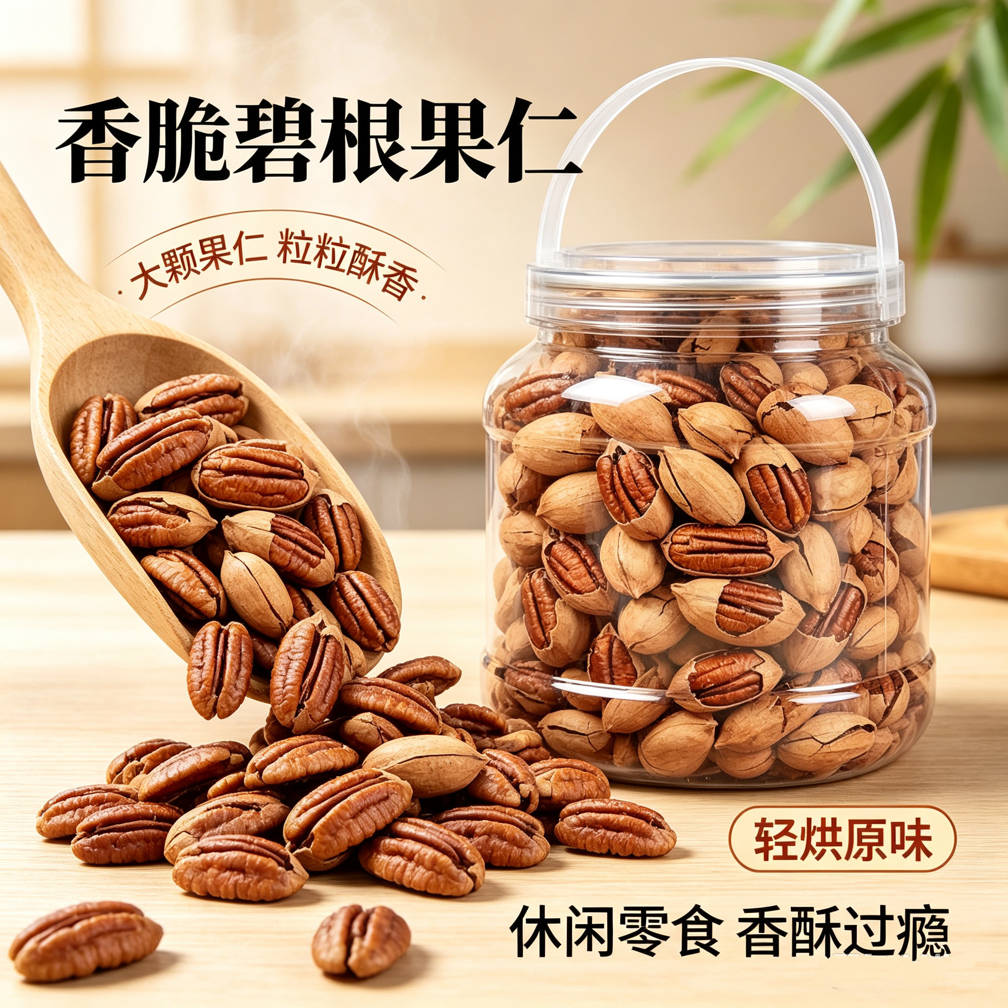新货碧根果无添加500g大颗粒奶油味原味孕妇坚果零食旗舰店批发