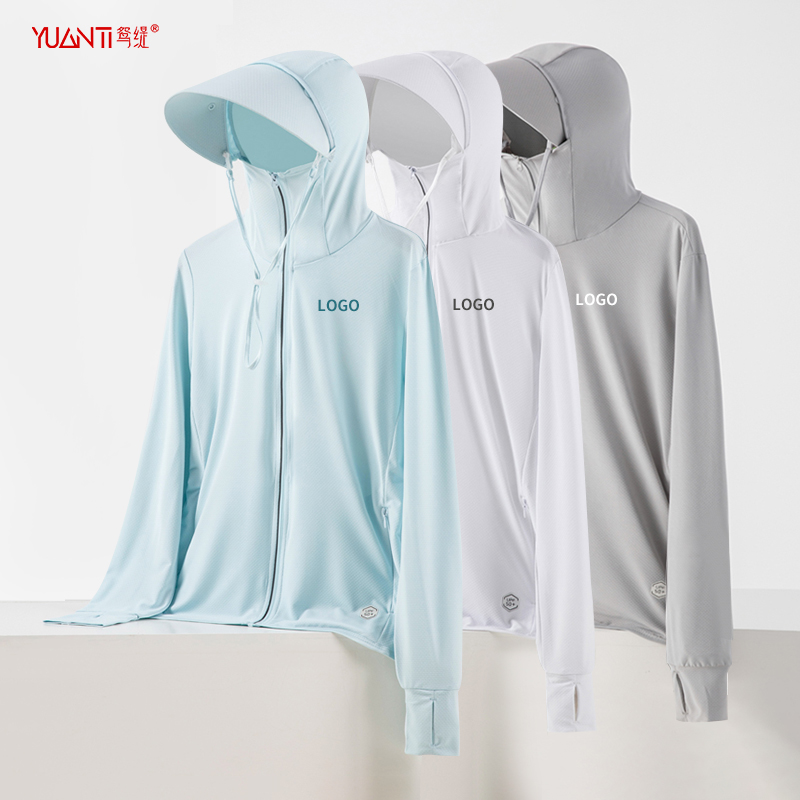 防晒衣定制工作服夏季皮肤衣广告衫防晒服披肩男女外套印logo字