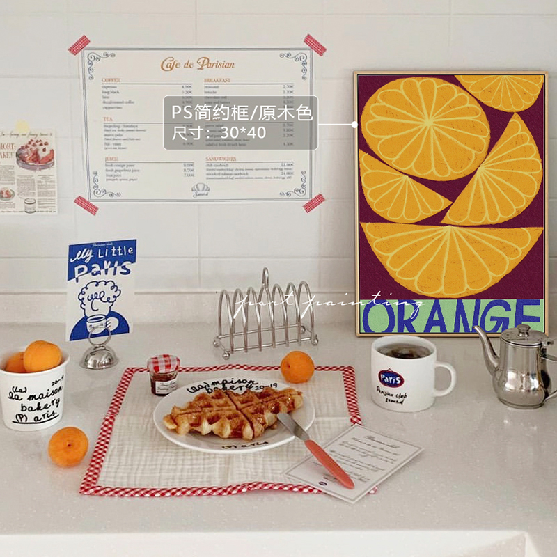 港画 手绘水果装饰画Amyisla McCombie-23治愈系卧室床头挂画图片
