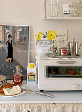 港画 北欧现代vogue英文字母HEPBURN插画入户玄关装饰画床头挂画