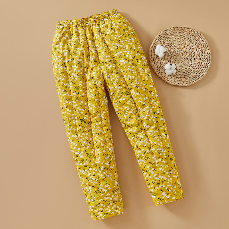 女士纯棉花手工棉裤妈妈加厚内穿高腰长裤冬季保暖裤居家内胆裤子