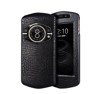 适用于8848M6巅峰版m6尊享版免翻盖手机套8848M5荔枝纹手机壳m4皮套耐磨保护套皮革男女智能视窗全包防摔商务