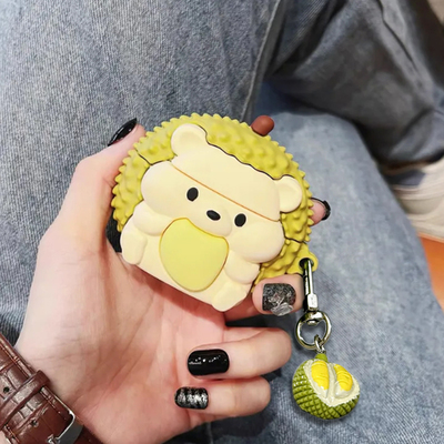 刺猬小熊适用小米Redmibuds8pro保护套红米buds6pro蓝牙耳机壳buds8青春版盒buds6青春版buds5pro可爱硅胶