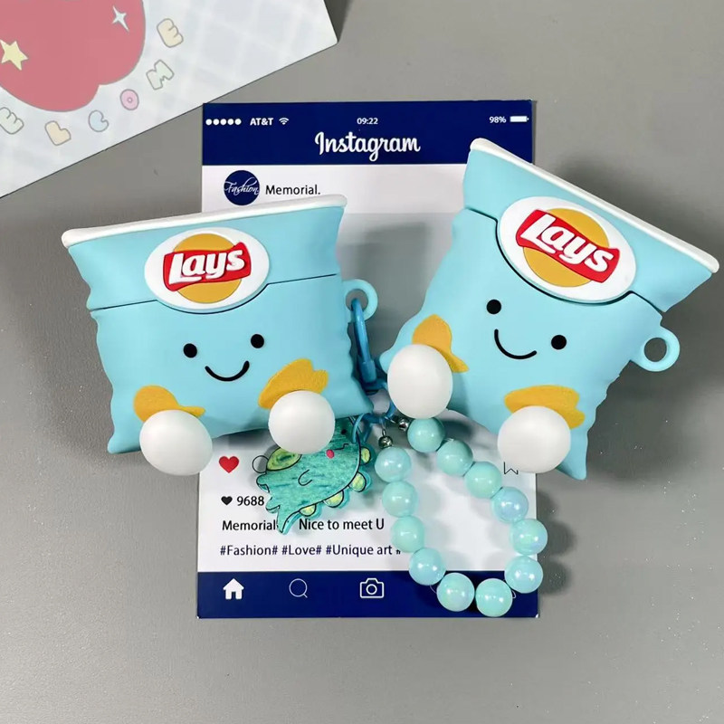 薯片小人适用小米buds6保护套红米Redmibuds8青春版蓝牙耳机壳buds8pro盒buds6pro无线buds6活力版可爱硅胶软