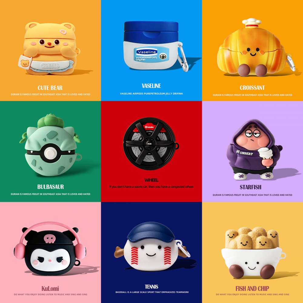 适用于oppoencoair3蓝牙耳机套oppoencoair2i保护套BUDS2软OPPO enco air4 pro保护壳air2新声版X3黄油小熊R3