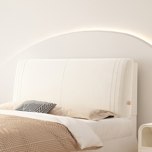 达芬罗床头靠背软包榻榻米奶油风靠垫约床头罩卧室靠背粘贴靠枕