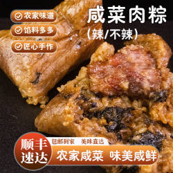 衢州手工新鲜肉老坛酸菜粽子咸菜肉棕江山大肉粽子早餐速食半成品