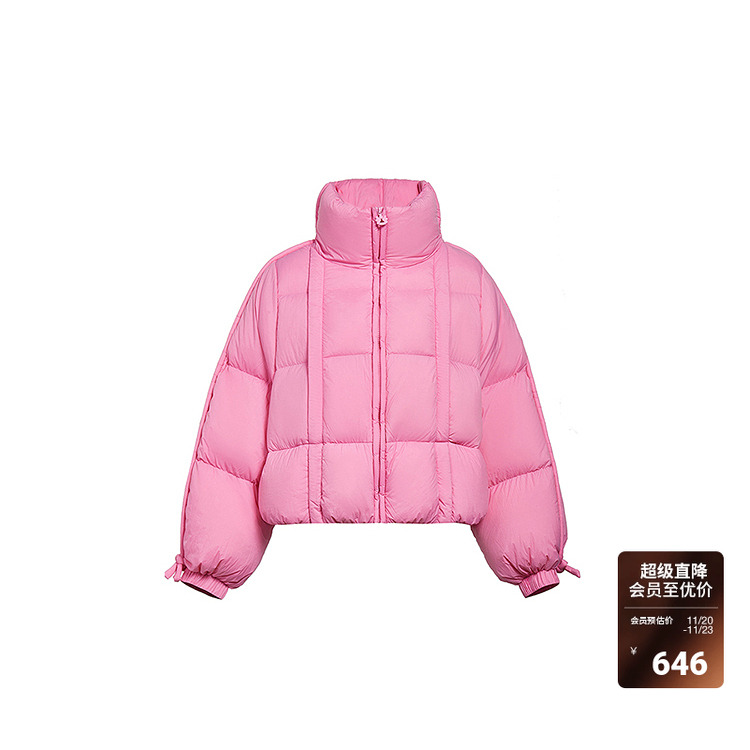 ochirly欧时力翻领超轻羽绒外套