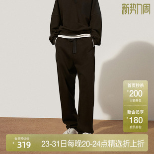 松紧2025早春新品 女卫裤 100%新疆长绒棉休闲长裤 OCHIRLY欧时力