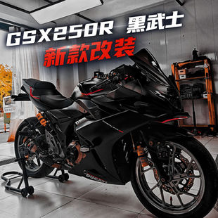 定风翼 黑武士下唇 后视镜竞技加高风挡牛角 改装 适用铃木GSX250R