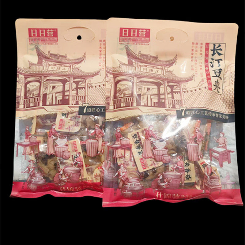 日日营长汀豆荚笋丝香菇多口味什锦装450克礼包 福建龙岩特产零食