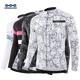 KEMALOCE-Camiseta de ciclismo para hombre y mujer, camisa de