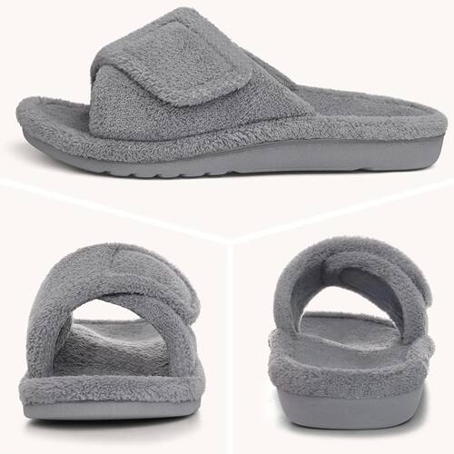 Comwarm Adjustable Fur Women Slippers Fashion Fluffy Women H