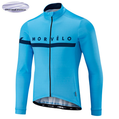 Morvelo Winter Thermal Fleece Cycling Jersey long sleeve Rop
