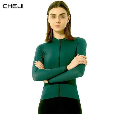CHEJI-camisetas de ciclismo para mujer, ropa deportiva de ma