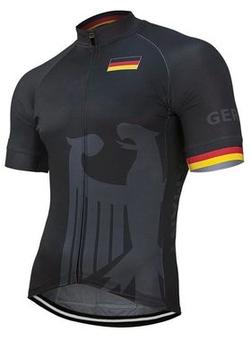Camiseta de Ciclismo de manga corta con bandera de Alemania
