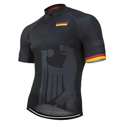 Camiseta de Ciclismo de manga corta con bandera de Alemania