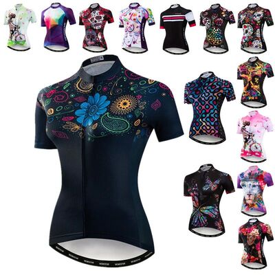 Weimostar-Camiseta de manga corta de ciclismo para mujer, ro