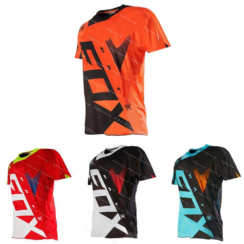 Camiseta de Motocross para hombre, camisetas de manga corta