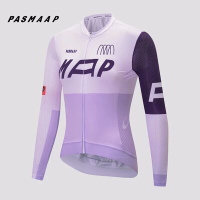 PASMAAP-Camiseta de manga larga de Ciclismo para Hombre, Mai