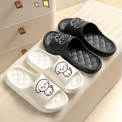 Cute Couple Pillow Slippers Female Summer Wear 2024 New Bath