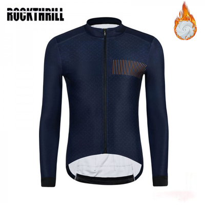 Cycling Jersey Winter thermal fleece Men long sleeve retro P