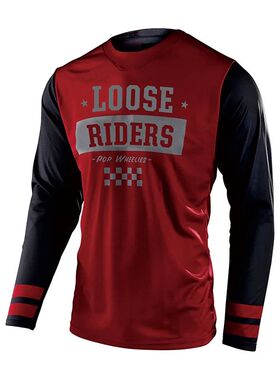 Camiseta de manga larga para motociclista, Jersey holgado pa