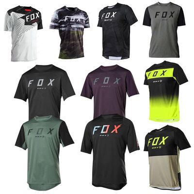 Men's Downhill Jerseys Camiseta BAT FOX MTB Mountain Bike Sh